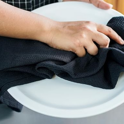 Black Waffle Kitchen Towel